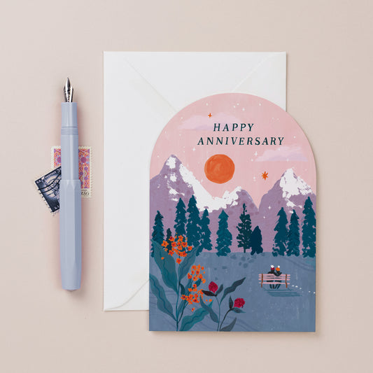 英國Sister Paper Co. 原來又過一年了謝謝你 Anniversary Sunset Card