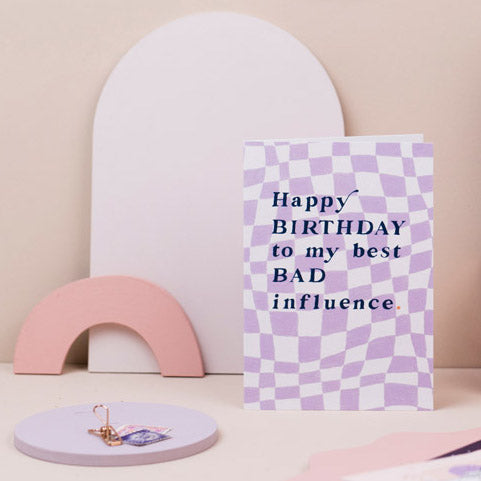 英國Sister Paper Co. 生日快樂我的壞蛋好朋友 - Bad Influence Birthday Card