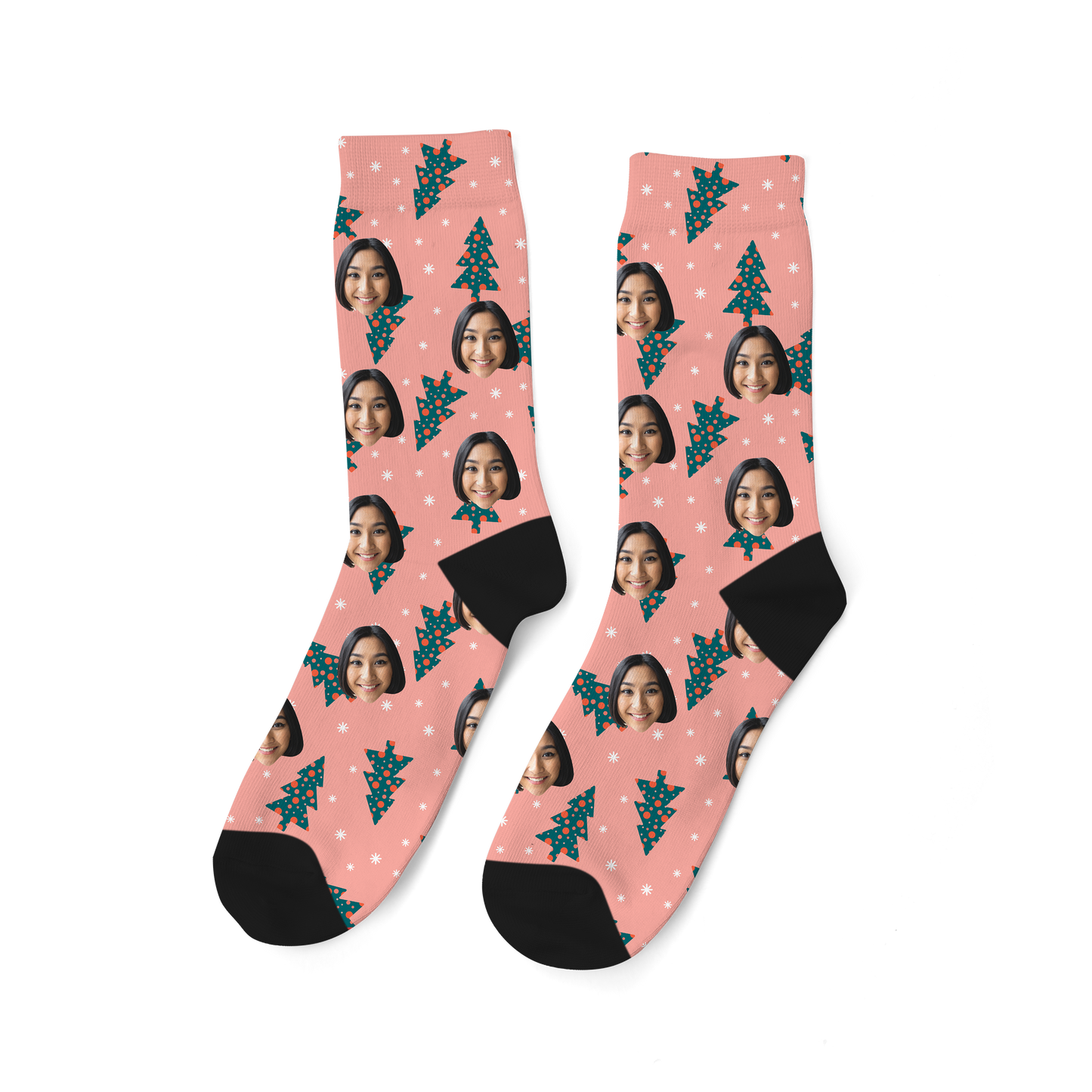 Customized Veriegated Leaf Socks