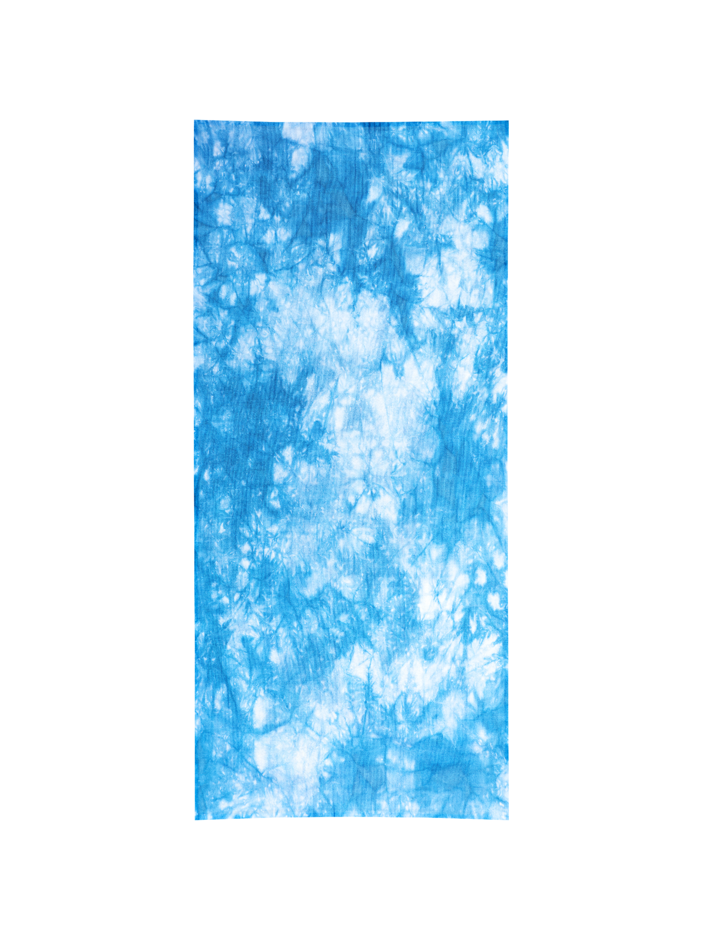 Blue tie-dye towel