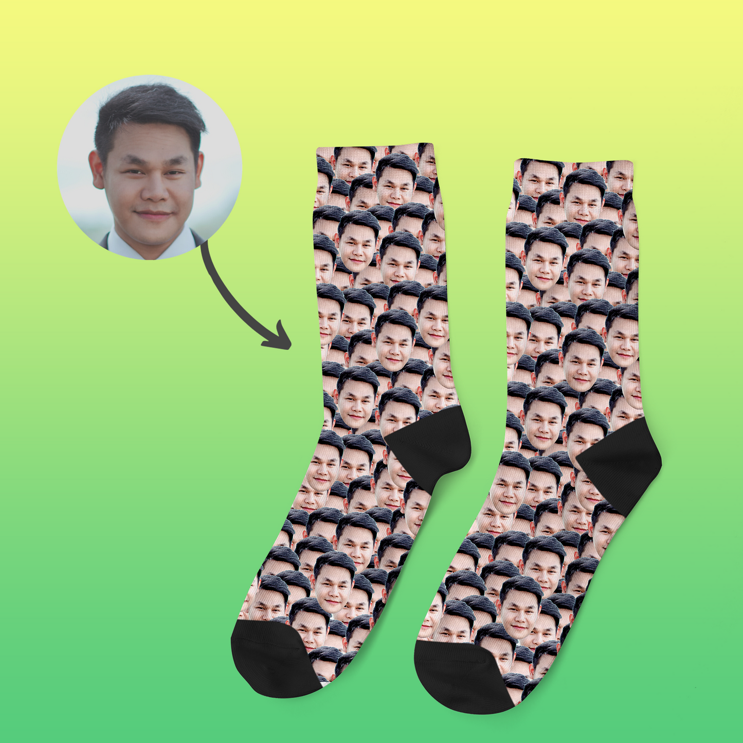 Face Mash Custom Socks