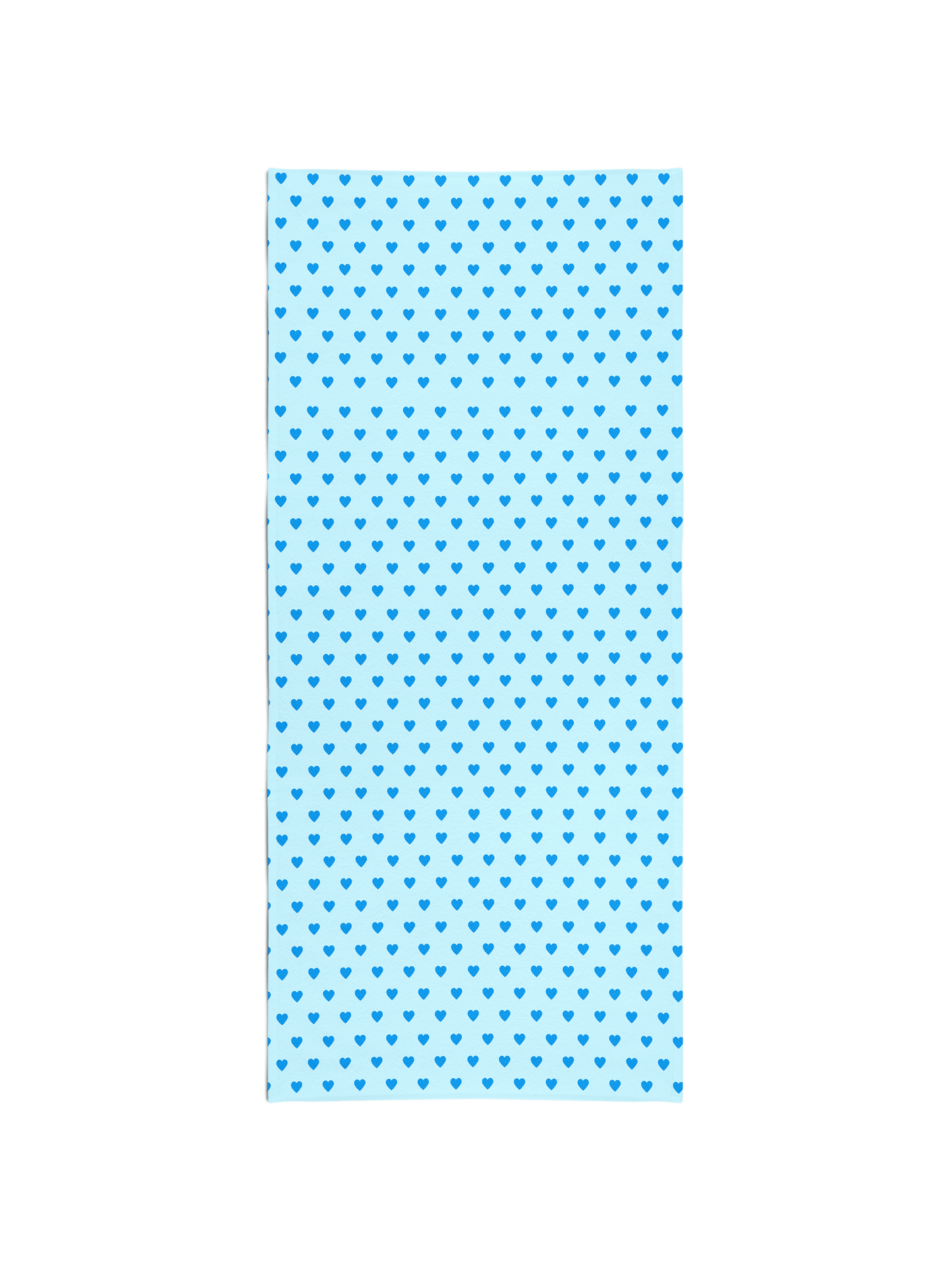 Blue heart towel