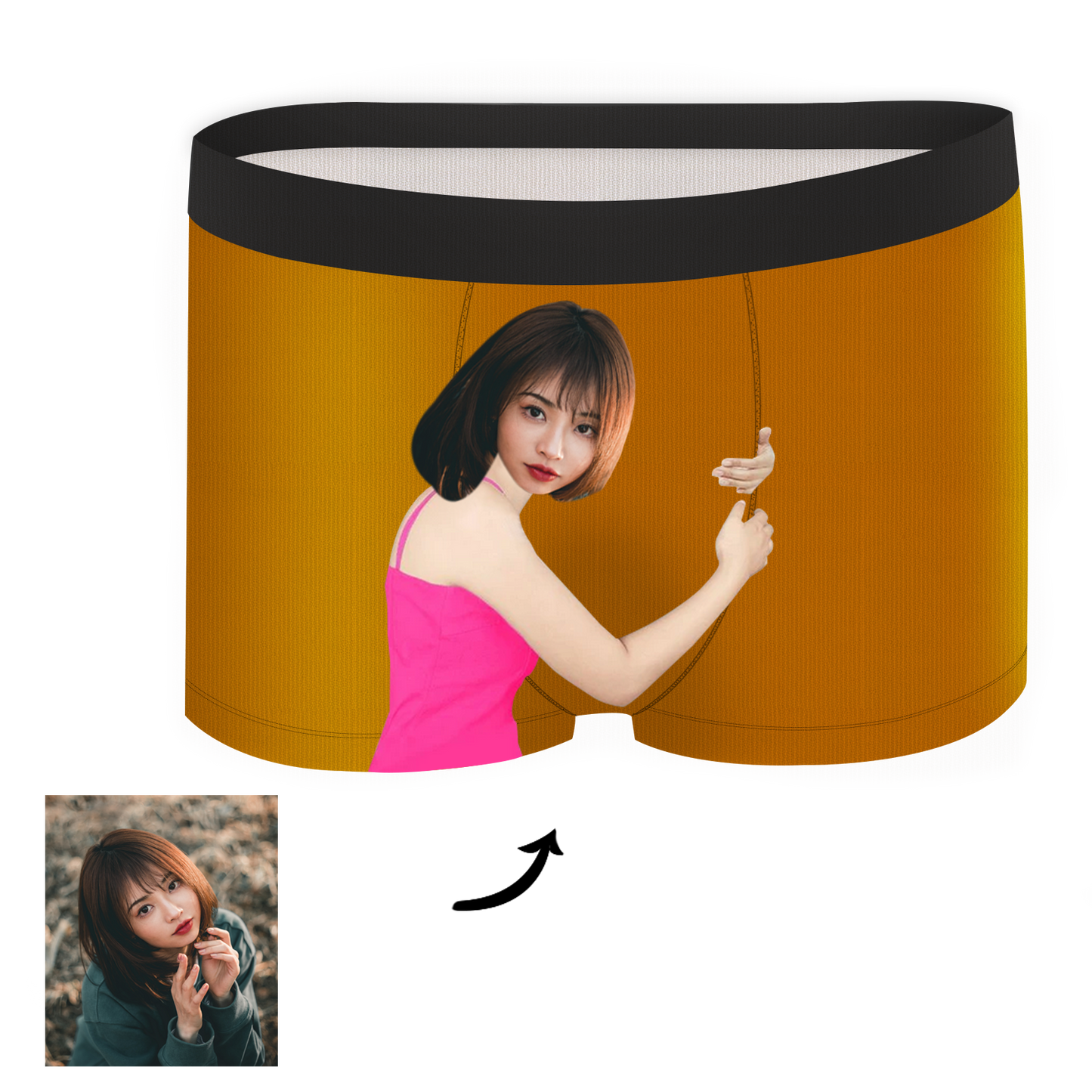 客製化摟住心心內褲 (2條裝)