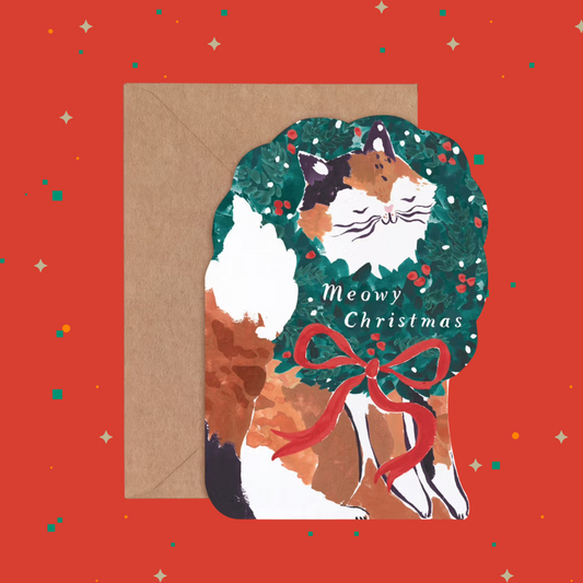 英國Sister Paper Co. 聖誕貓咪 2025 Christmas Cat Card For Cat Lover