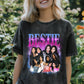 【第2件 50%off 半價】美式復古 besties 老best Tee Hoodie 衛衣 人物頭像 寵物照片 來圖客製